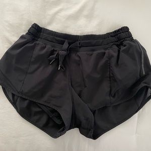 Black lululemon shorts in a size 2